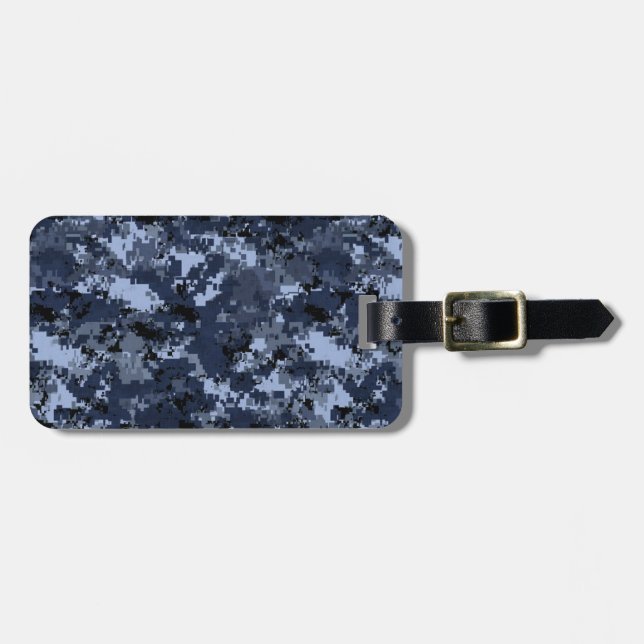 U.S. Navy Camouflage Personalized Luggage Tag (Front Horizontal)
