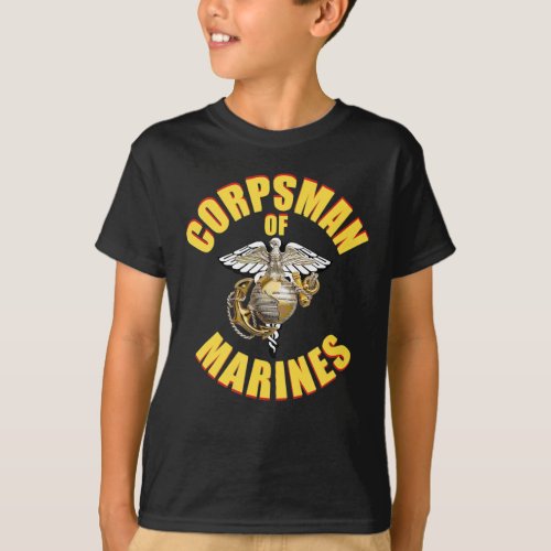  US Navy Corpsman 8404 FMF Veteran Eagle Globe T_Shirt