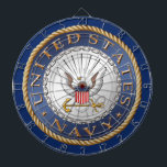 U.S. Navy Dartboard<br><div class="desc">Show your pride in the U.S. Navy with these products. U.S. Veteran designed.

Customizable! Different sizes,  colors and options.</div>