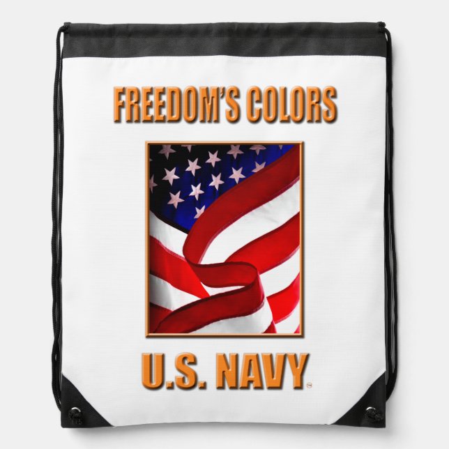 U.S. Navy Drawstring Backpack (Front)