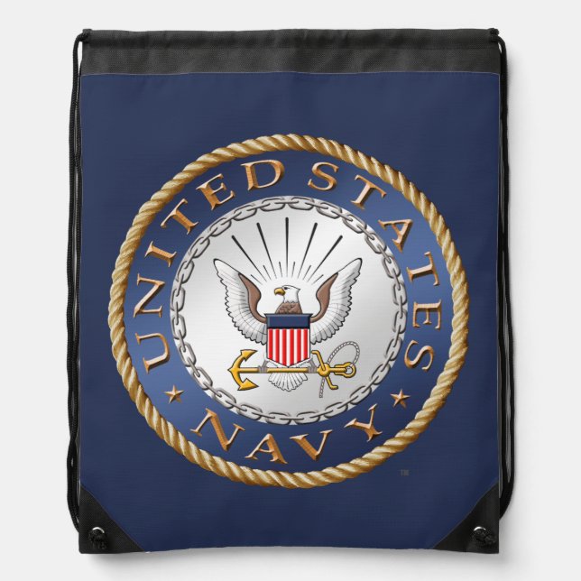 U.S. Navy Drawstring Backpack (Front)