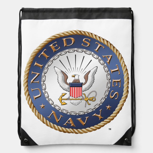 U.S. Navy Drawstring Backpack (Front)