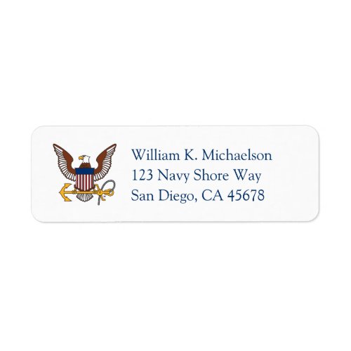 US Navy  Eagle Emblem Label