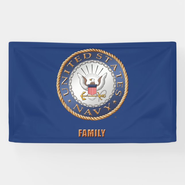 U.S. Navy Family Banner (Horizontal)