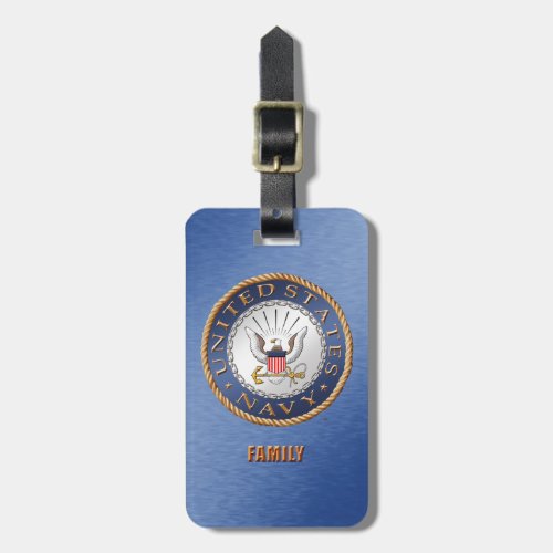 US Navy Family Luggage Tags