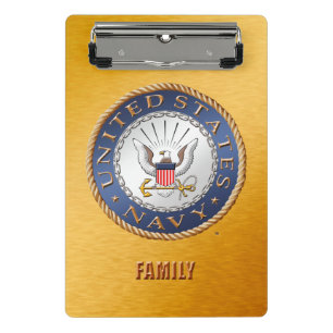 U.S. Navy Family Mini Clipboard