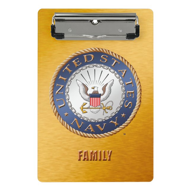 U.S. Navy Family Mini Clipboard (Front)