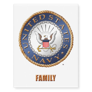 U.S. Navy Family Temporary Tattoos