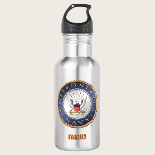 U.S. Navy Family Water Bottle