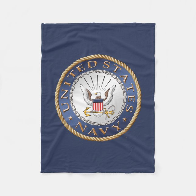 U.S. Navy Fleece Blanket (Front)