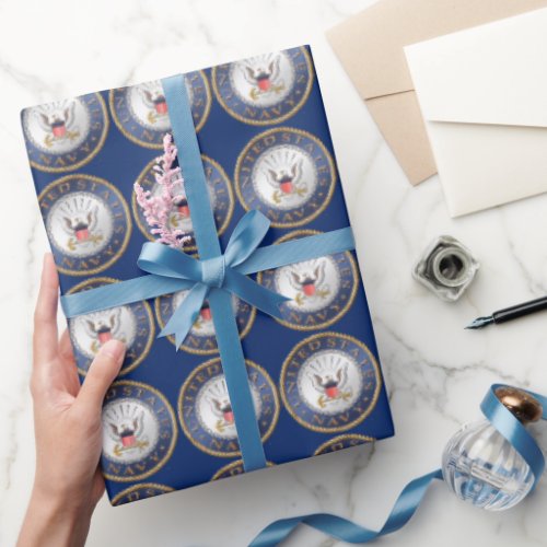 US Navy Gift Wrapping Paper