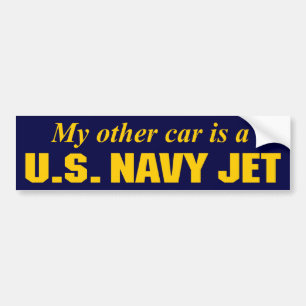 U.S. Navy Jet Bumper Sticker