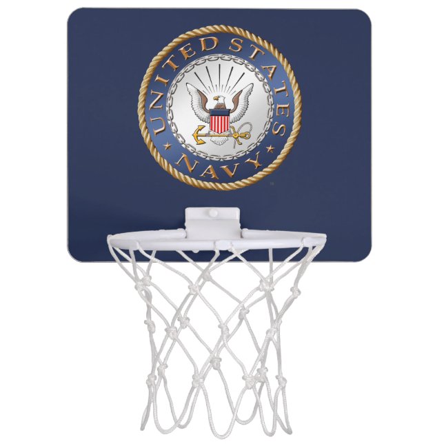 U.S. Navy Mini Basketball Hoop (Front)