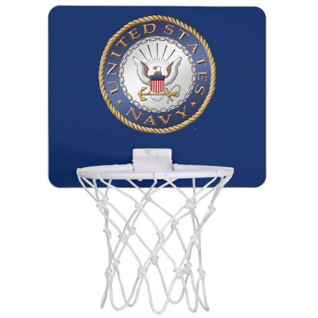 U.S. Navy Mini Basketball Hoop (Front)