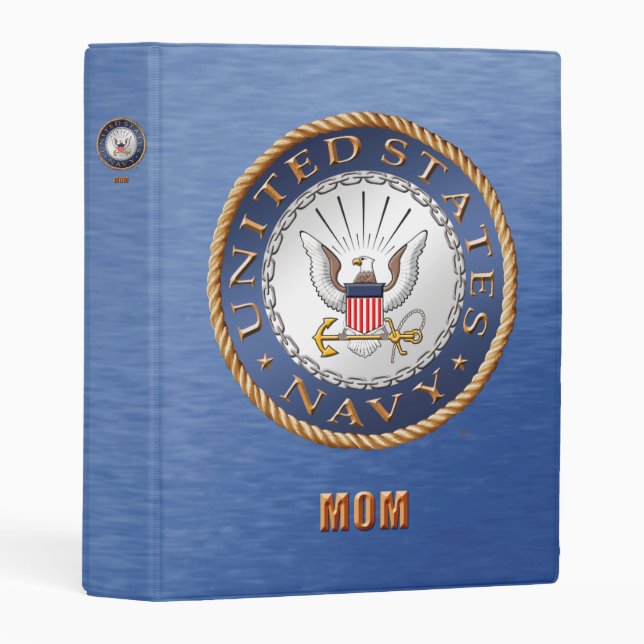 U.S. Navy Mom Avery Mini Binder (Front/Spine)