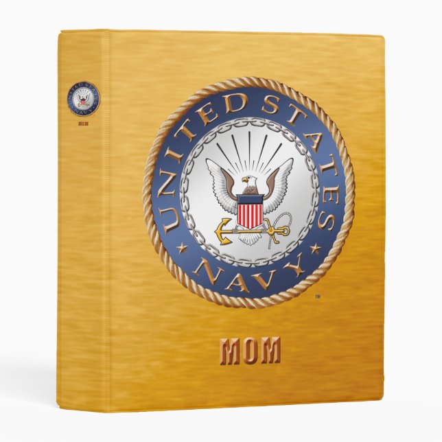 U.S. Navy Mom Avery Mini Binder (Front/Spine)