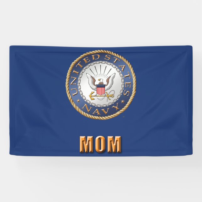 U.S. Navy Mom Banner (Horizontal)