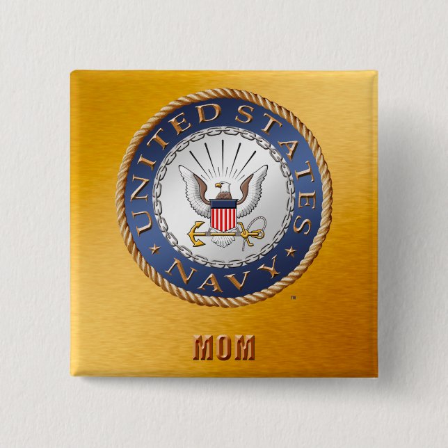 U.S. Navy Mom Button (Front)