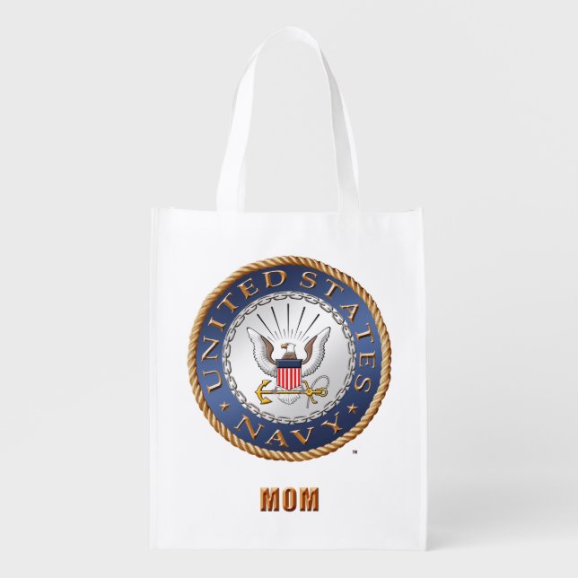 U.S. Navy Mom Grocery Bag (Front)
