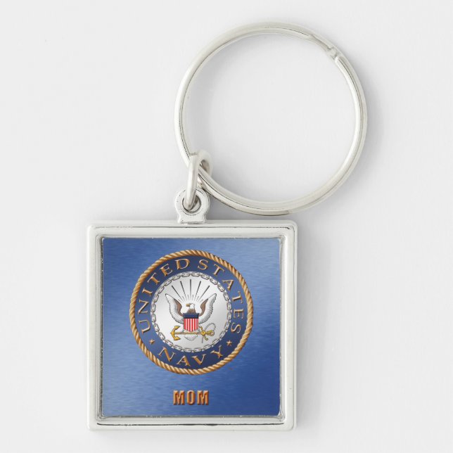 U.S. Navy Mom Keychain (Front)