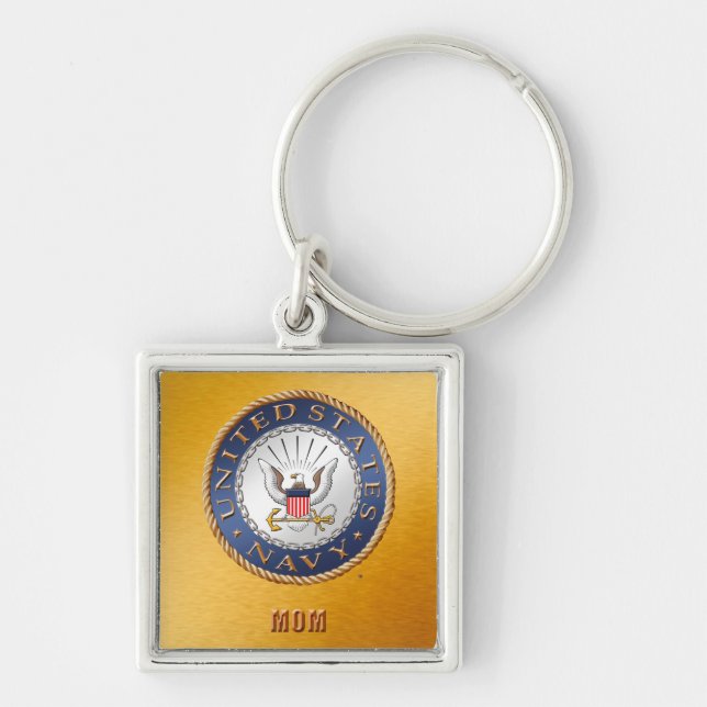 U.S. Navy Mom Keychain (Front)