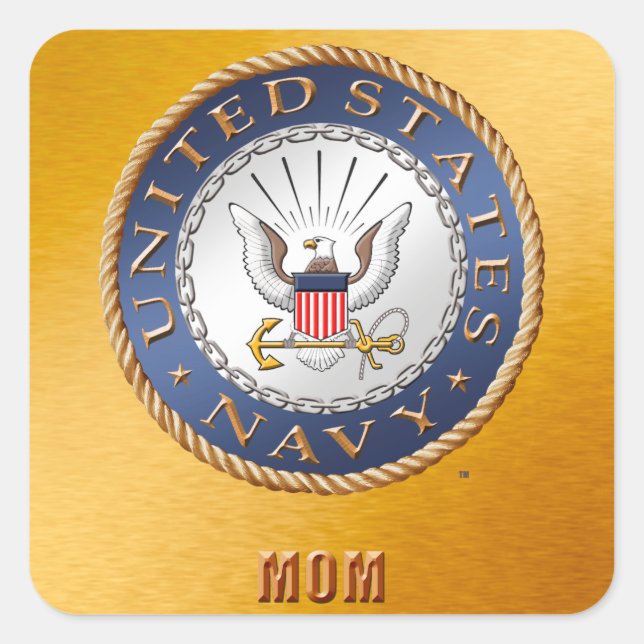 U.S. Navy Mom Sticker (Front)