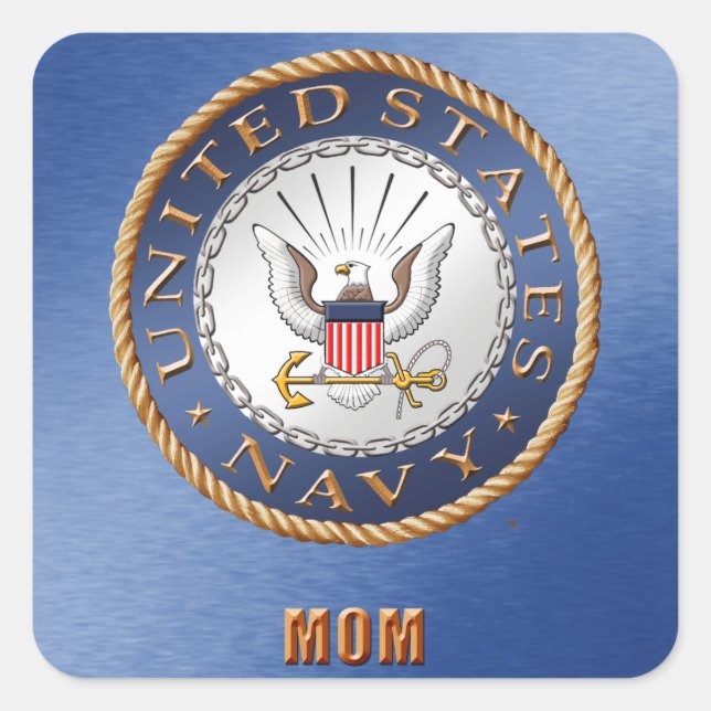 U.S. Navy Mom Sticker (Front)