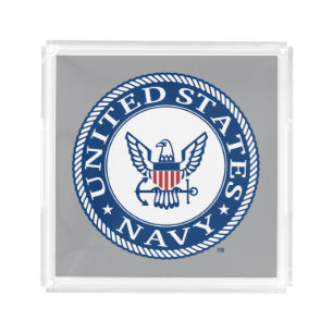U.S. Navy   Navy Alt Emblem Acrylic Tray