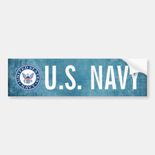 US Navy  Navy Alt Emblem Bumper Sticker