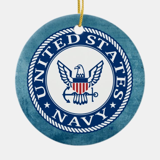 U.S. Navy | Navy Alt Emblem Ceramic Ornament (Front)