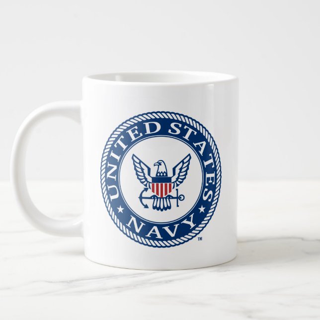 U.S. Navy | Navy Alt Emblem Giant Coffee Mug (Left)