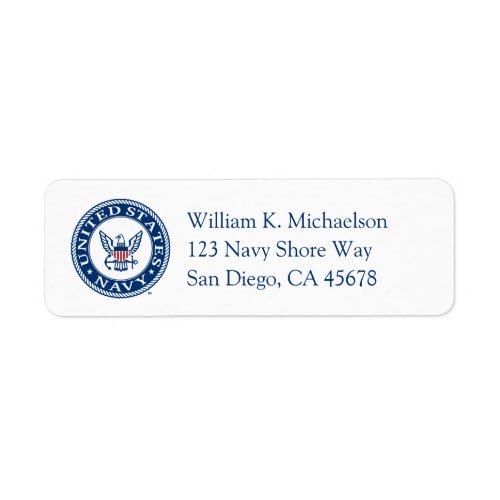 US Navy  Navy Alt Emblem Label