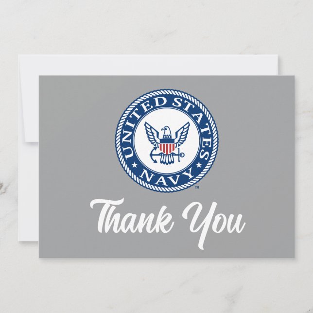 U.S. Navy | Navy Alt Emblem Thank You Card (Front)
