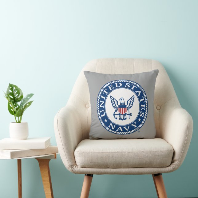 U.S. Navy | Navy Alt Emblem Throw Pillow (Chair)