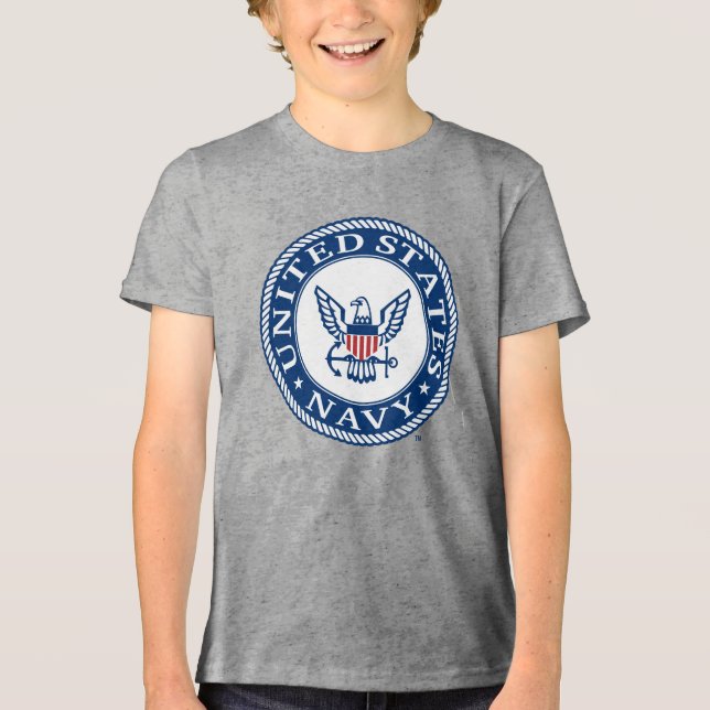 U.S. Navy | Navy Alt Emblem Tri-Blend Shirt (Front)