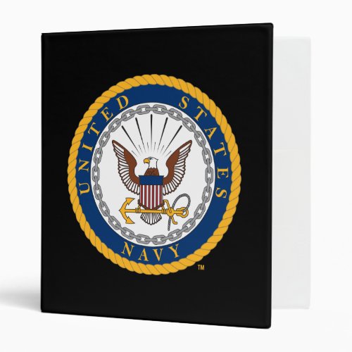 US Navy  Navy Emblem 3 Ring Binder