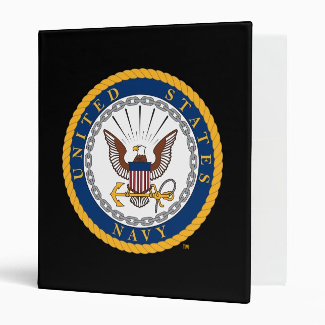 U.S. Navy | Navy Emblem 3 Ring Binder (Front/Inside)