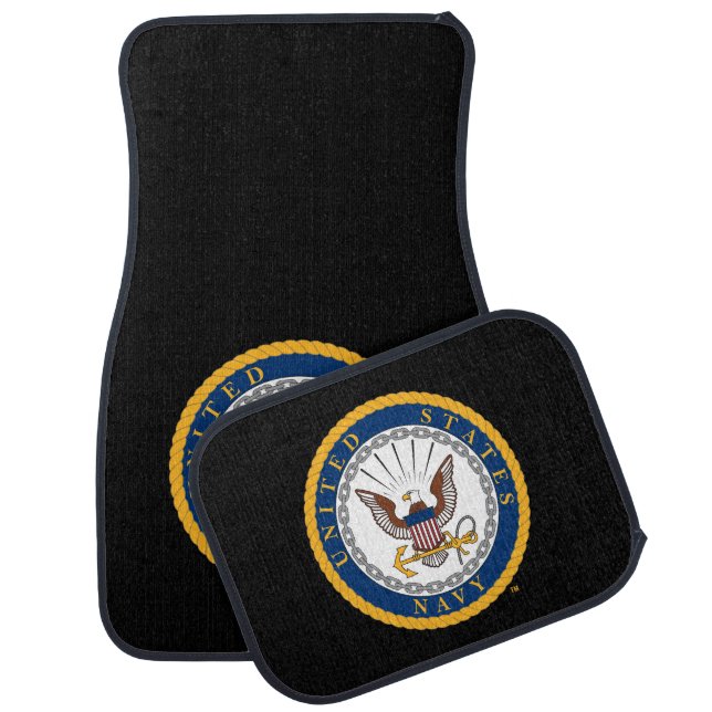 U.S. Navy | Navy Emblem Car Floor Mat (Set)