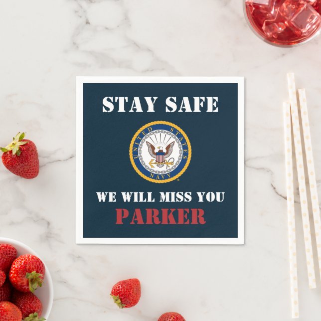 U.S. Navy | Navy Emblem | Farewell Party Napkins (Insitu)