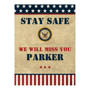 U.S. Navy | Navy Emblem | Farewell Party Poster