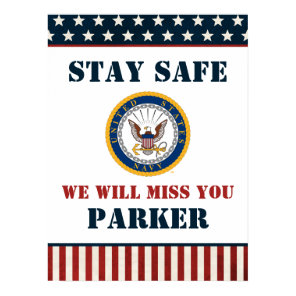 U.S. Navy | Navy Emblem | Farewell Party Poster