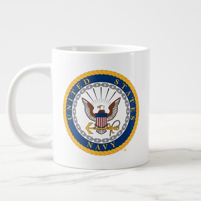 U.S. Navy | Navy Emblem Giant Coffee Mug (Left)