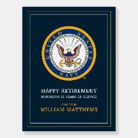 U.S. Navy | Navy Emblem | Happy Retirement