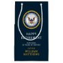 U.S. Navy | Navy Emblem | Happy Retirement Small Gift Bag
