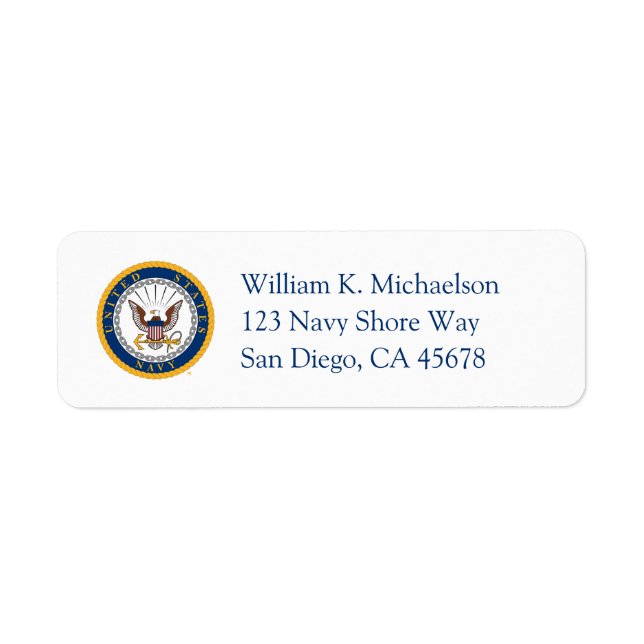 U.S. Navy | Navy Emblem Label (Front)