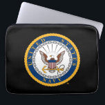 U.S. Navy | Navy Emblem Laptop Sleeve<br><div class="desc">Show your pride and honor for the US Navy with this classic design featuring the iconic Navy emblem. Perfect for celebrating service,  dedication,  and tradition,  this design is ideal for Navy personnel,  veterans,  and supporters.</div>