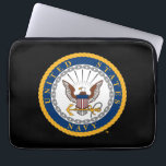 U.S. Navy | Navy Emblem Laptop Sleeve<br><div class="desc">Show your pride and honor for the US Navy with this classic design featuring the iconic Navy emblem. Perfect for celebrating service,  dedication,  and tradition,  this design is ideal for Navy personnel,  veterans,  and supporters.</div>