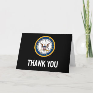 U.S. Navy   Navy Emblem Letterpress Thank You Card