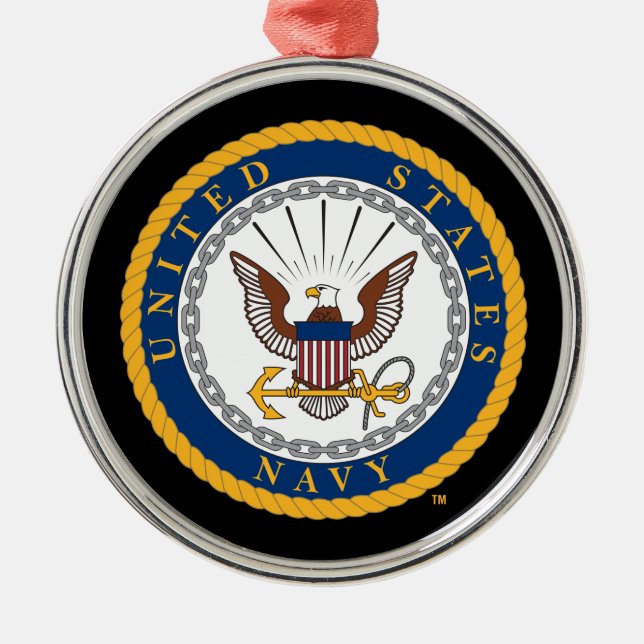 U.S. Navy | Navy Emblem Metal Ornament (Front)