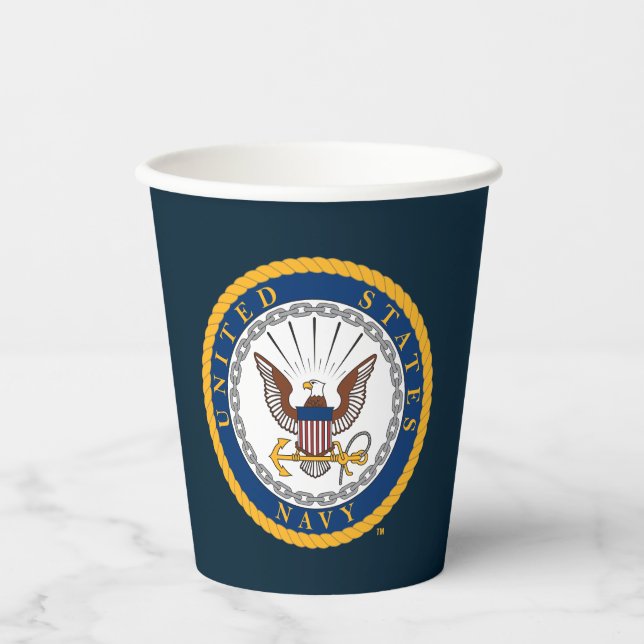 U.S. Navy | Navy Emblem Paper Cups (Front)